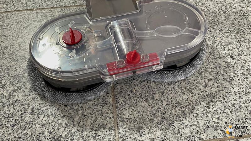 Beim Saugen und wischen der Haferflocken